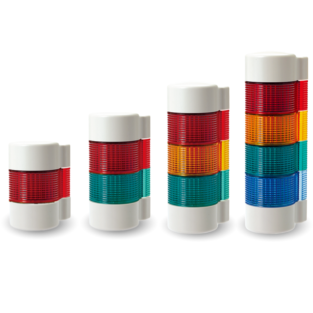 Wall mount tower lights one to four layers